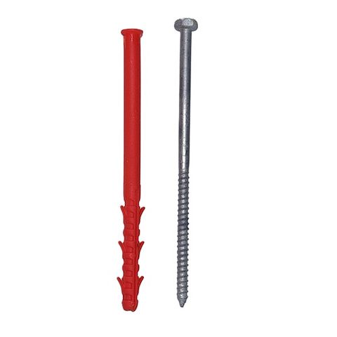 10 x 160 AX Frame Anchor Plug + M8 Hex Screw GALV