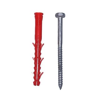 10 x 100 AX Frame Anchor Plug + M8 Hex Screw GALV