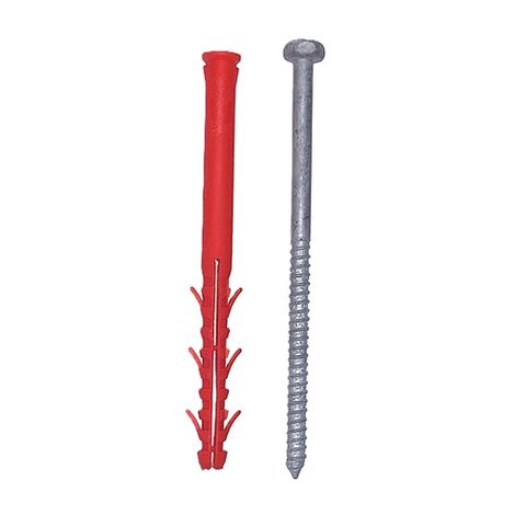 10 x 140 AX Frame Anchor Plug + M8 Hex Screw GALV