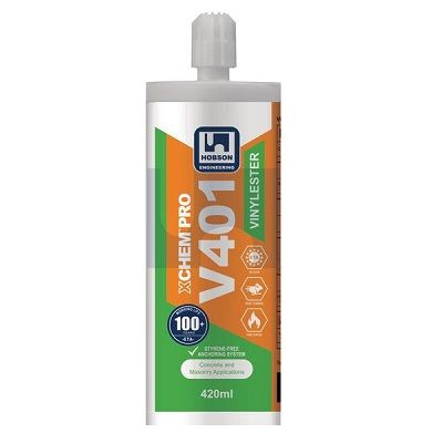 420ML V401 Vinylester Chemical Resin (+2 Nozzles)