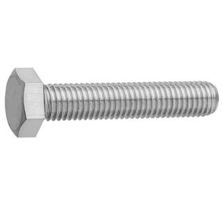 M10 -1.5 x 25mm Hex Head Set Screw - Mild Steel - Zinc Plated