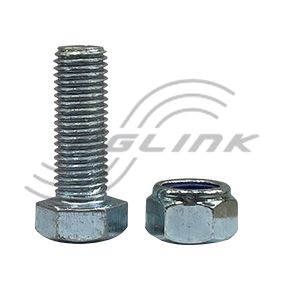 Bolt & Nyloc Nut to suit Vibroflex tine/leg