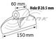 Hammer flail to suit Maschio 20.5mm hole (03400410)