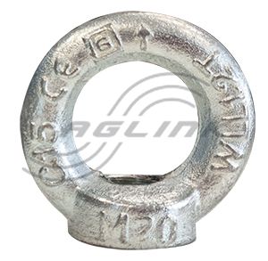 Lifting Eye Nut M20 1.20T WLL Galv - Eye 39mm ID