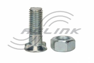 M12x38 Conical Head Plough Bolt/Nut