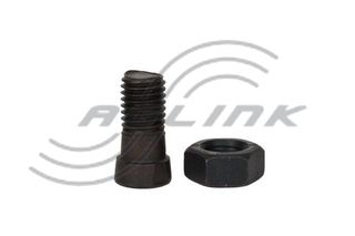 M12x38 Conical Head Plough Bolt/Nut