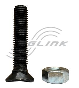 Oval Head Bolt/Nut M12x60mm