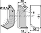 RH Rotary Hoe Speed Blade to suit Badalini 5145B