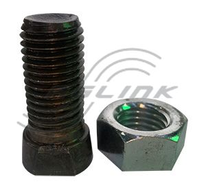 Single Flat Conical Head Plough Bolt/Nut M16x40 GR12.9