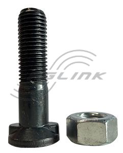 M20x85 CL10.9 Double Nib Plough Bolt/Nut