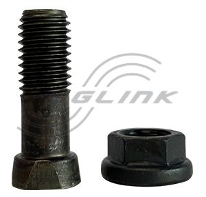 M14x45 Conical Head Plough Bolt/Nut