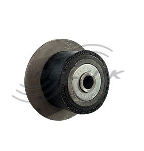 Roller HS 8 Rubber, Flanged, Open Bore