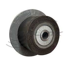 Roller HS9R Rubber, Open Bore, 90x55, flange 130mm