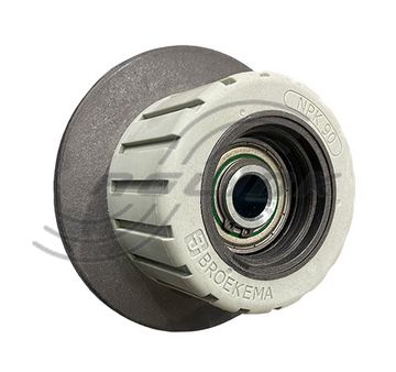 PU Roller Nylon Flanged 90 / 130mm x 62mm