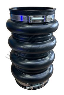 Rubber Joint 8" with Clamp.