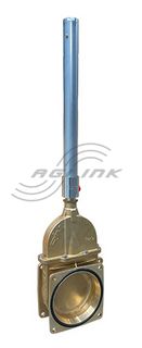 Two-Flange Piston Gate Valve with Single-Acting Hydraulic Jack with O-Ring Gaskets. 6"