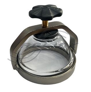 Glass Level Indicator with Stainless Steel Ring 4"