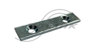 Rivet Plate 13mm x 56mm - 5.0mm holes. 32mm center.
