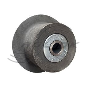 Roller HS8, Flanged, Open Bore, Steel