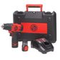 Drill Cordless 3/8''/10mm Carry Case 2x Batteries & Charger