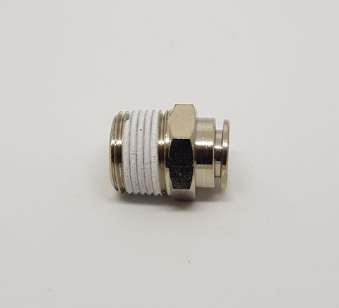 Straight Adaptor Male 8mm x 3/8 Metal 020009