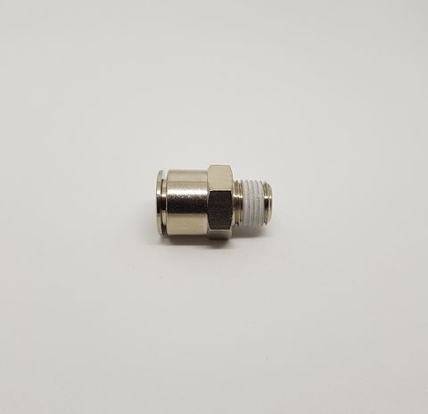 Straight Adaptor Male 12mm x 1/4 Metal 020017