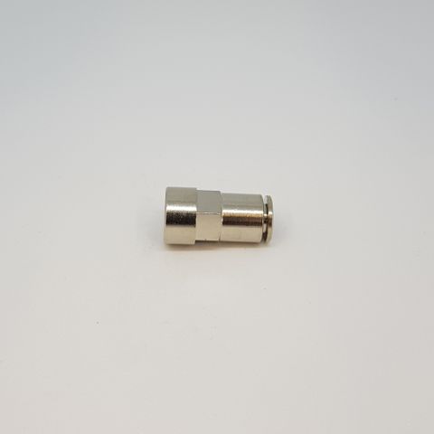 Straight Adaptor Female 6mm x 1/8 Metal 020064