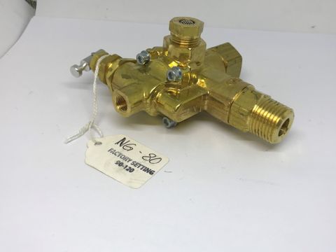 Pilot Unloader Valve 90-120psi 1/2 Female Side x 1/2 Male c/w Muffler