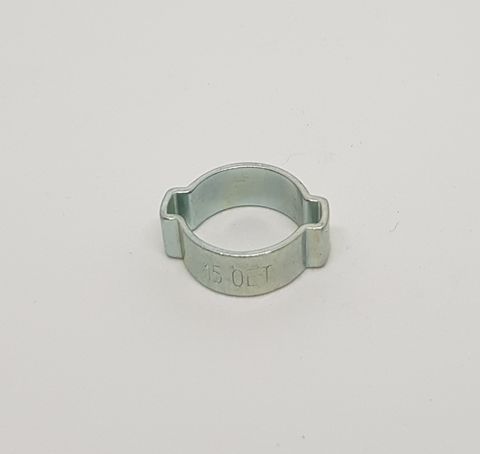 Hoseclamp 13mm - 15mm 2 Ear ZP