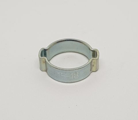 Hoseclamp 15mm - 18mm 2 Ear ZP