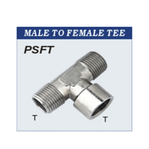 Tee 1/8 M/F/M Nickel         022901