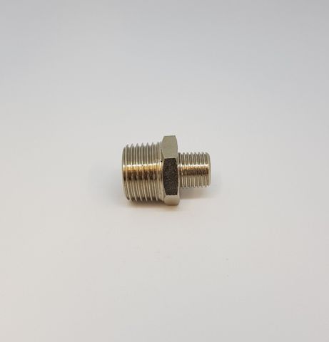 Nipple Reducing 1/2 - 1/4 Nickel 022456