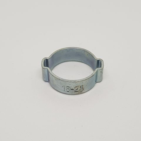 Hoseclamp 18mm - 21mm 2 Ear ZP