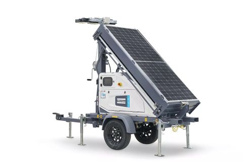 MS5 plus LIGHTING TOWER ATLAS COPCO SOLAR x 2 battery