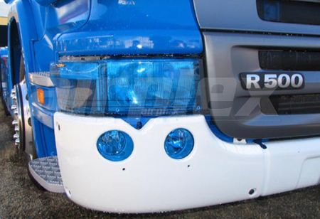 HEADLIGHT GUARD - (suit PLASTIC bumper) - Blue