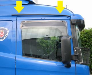 RAIN / DRIP GUTTER - BLACK (PER METER) - Flexible rain gutter for trucks, vans and cars.