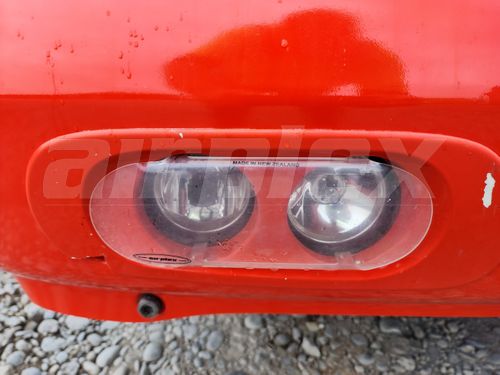FOG/DRIVE LIGHT GUARD - CLEAR - PAIR (2 round lights each side)