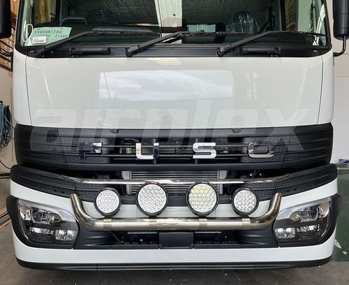 LIGHT BAR MOUNT - MID GRILL - SS