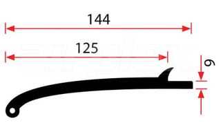 FLEXIBLE FLARE - BOTTOM MOUNT - 6M LENGTH