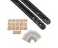 Roof Rack - 2 Bar - Track Mount - Sportz RX300H Black (incl tracks)