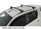Roof Rack - 2 Bar - Track Mount - Sportz RX300H Black (incl tracks)