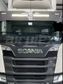 SUNVISOR - SCANIA - 5 LIGHT + LIGHT BAR holes - 'Drop Sides'