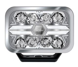 HELLA - Blade 9 Inch Rectangular Driving Light with Position Light