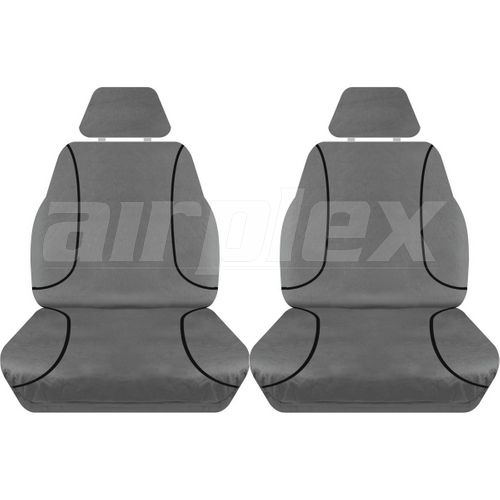 SEAT COVERS - FRONT - BLACK - 14 OZ HD