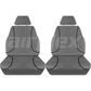 SEAT COVERS - FRONT - BLACK - 14 OZ HD