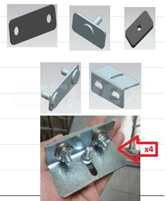 CANOPY MOUNT KIT - SMM STEELTOP HILUX J DECK ONLY