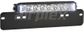 10" EX2 Blackout Light Bar Single Row Licence Plate