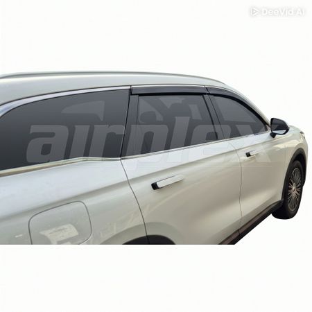 WEATHERSHIELD - SLIM - DARK TINT - 4 PIECE SET - CHROME EDGE