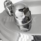 WHEEL NUT COVER - STAINLESS - 19MM