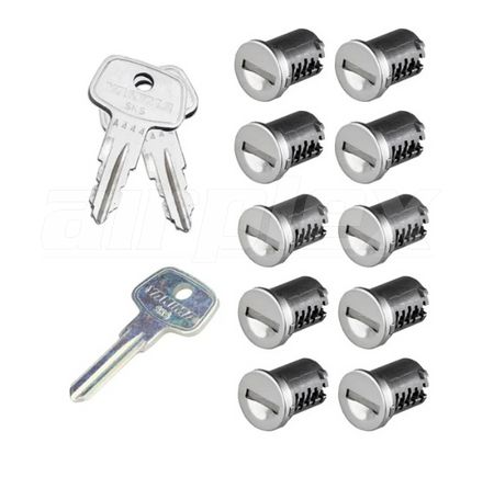 YAKIMA ROOF RACK BARREL LOCK AND KEYS (set of 10)